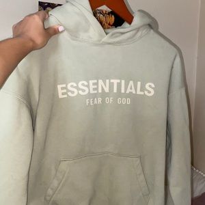 Seafoam Green Essentials Hoodie